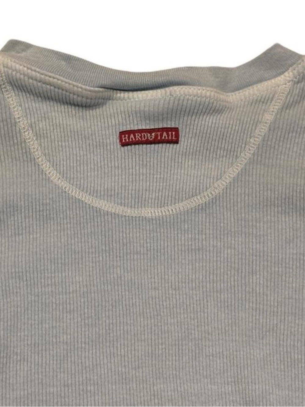 90’s Deadstock Hard Tail oversized ribbed  blue long sleeve shirt